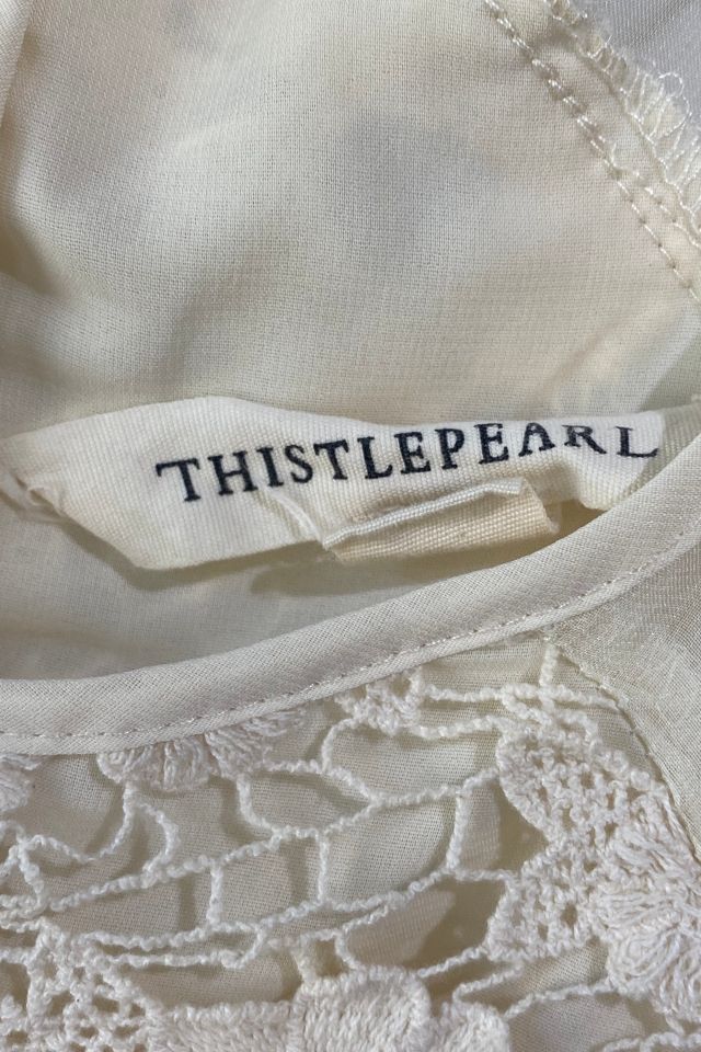 Thistlepearl Cream Embroidered Dress Selected by The Curatorial Dept. #3