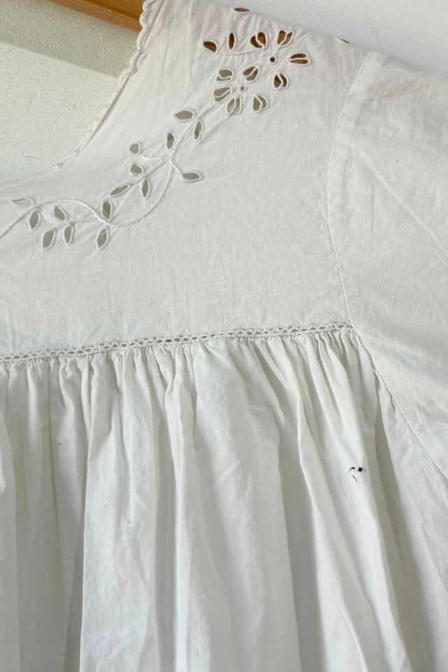 Antique Victorian Eyelet Lace  Bed Jacket Selected by The Curatorial Dept. #2