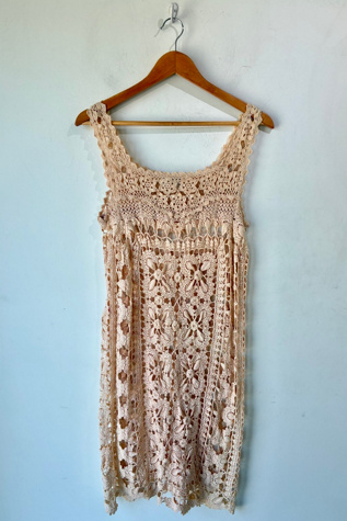 Lim's Cream Crochet Dress Selected by The Curatorial Dept.