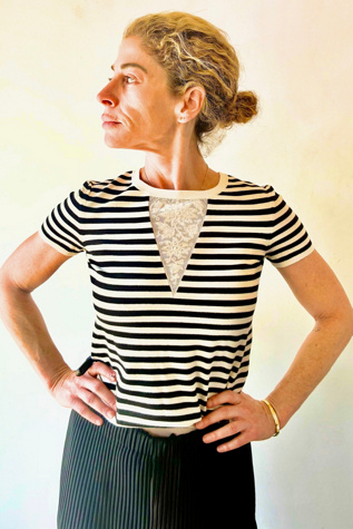 Chanel Black and White Striped Top Selected by The Curatorial Dept.