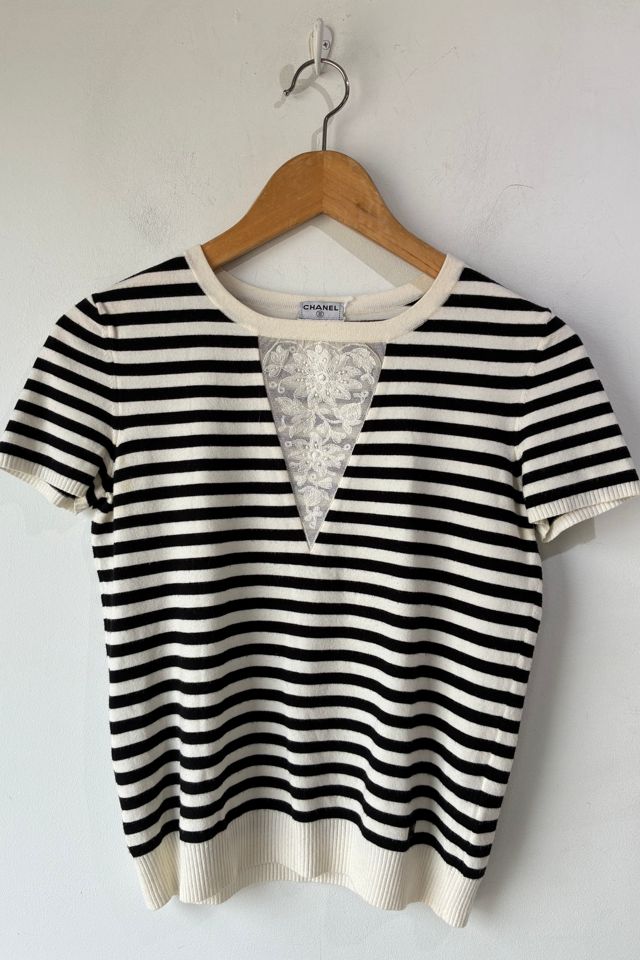 Chanel Black and White Striped Top Selected by The Curatorial Dept. #1