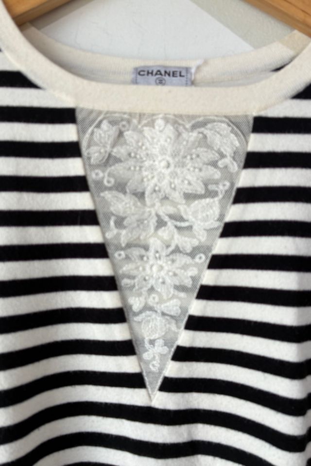 Chanel Black and White Striped Top Selected by The Curatorial Dept. #2