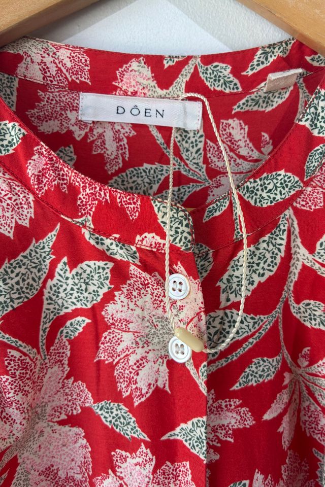Doen Red Floral Print Maxi Dress Selected by The Curatorial Dept. #3