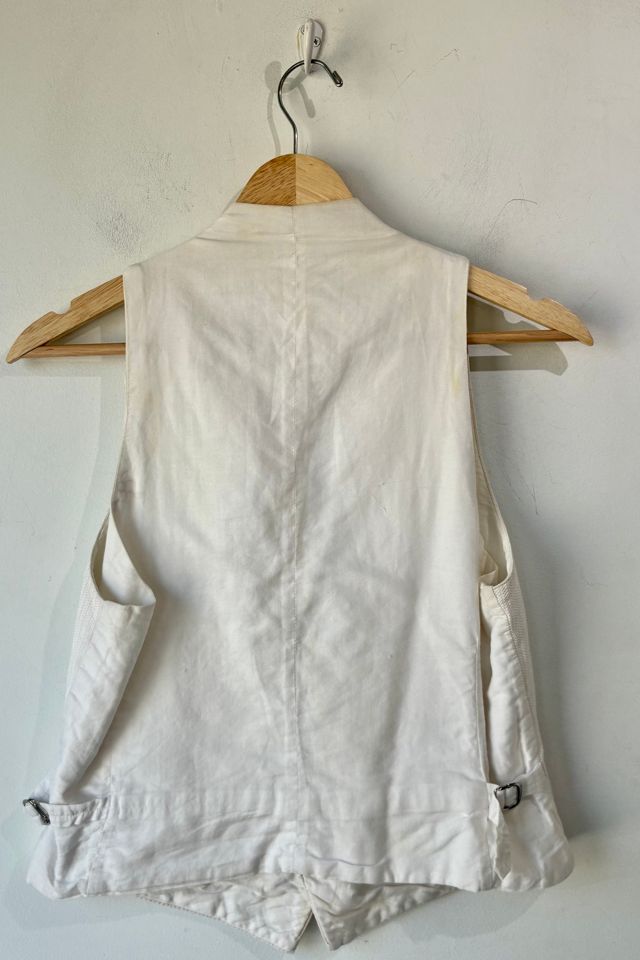 Vintage White Tuxedo Vest Selected by The Curatorial Dept. #3