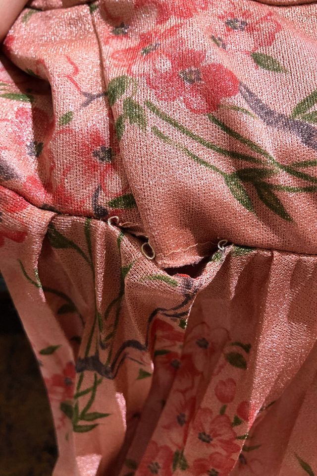 Vintage Mary Lou's Bridal Pleated Halter Dress Selected by The Curatorial Dept. #3