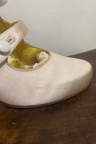 Женские туфли The Curatorial Dept. Vintage Peter Fox White Wedding Heels Selected, цвет: Слоновая кость — фото 3