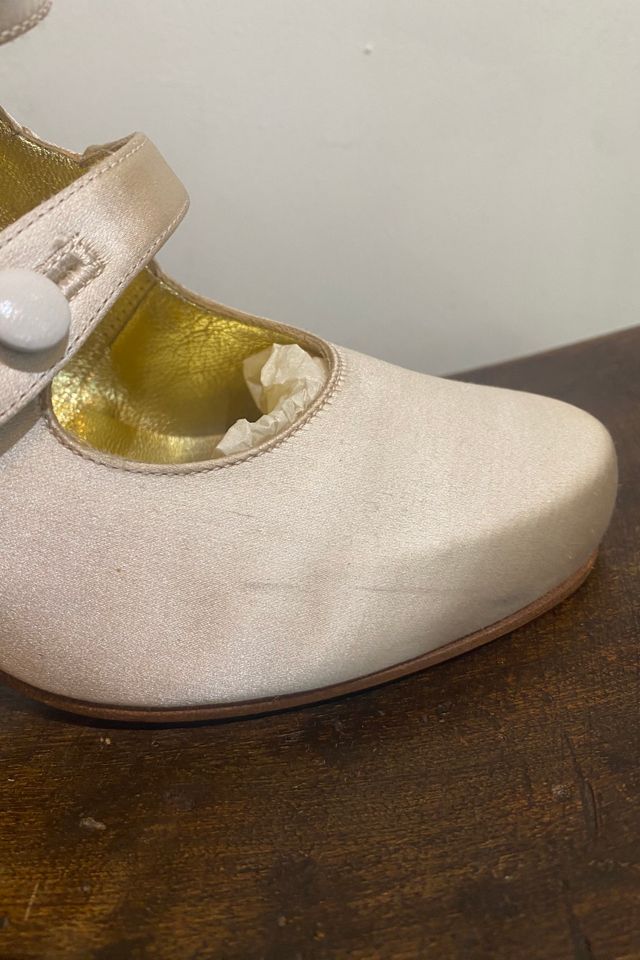 Vintage Peter Fox White Wedding Heels Selected by The Curatorial Dept. #2