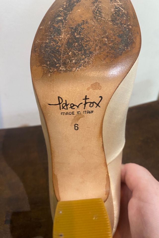 Vintage Peter Fox White Wedding Heels Selected by The Curatorial Dept. #3