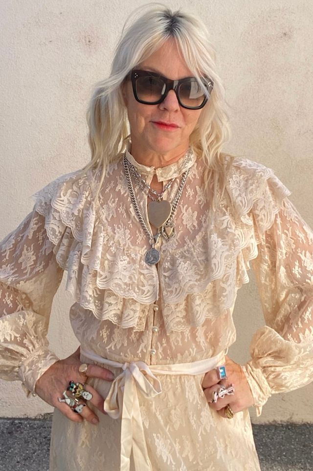 Casadei Ivory Lace Victorian Inspired Dress Selected by The Curatorial Dept. #1