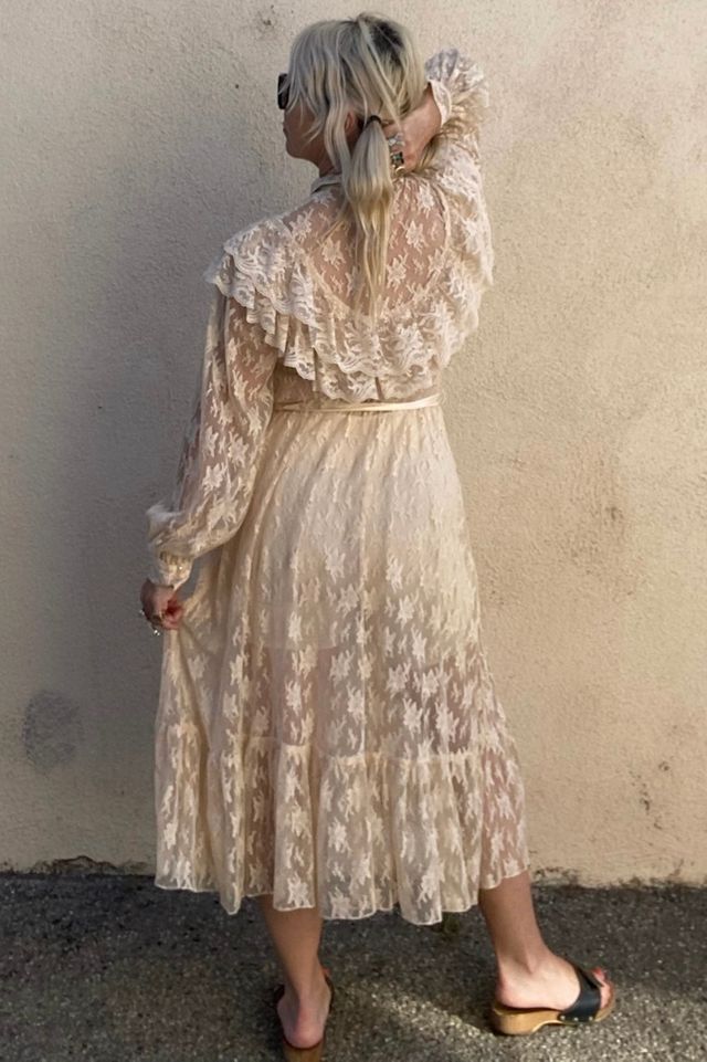 Casadei Ivory Lace Victorian Inspired Dress Selected by The Curatorial Dept. #2