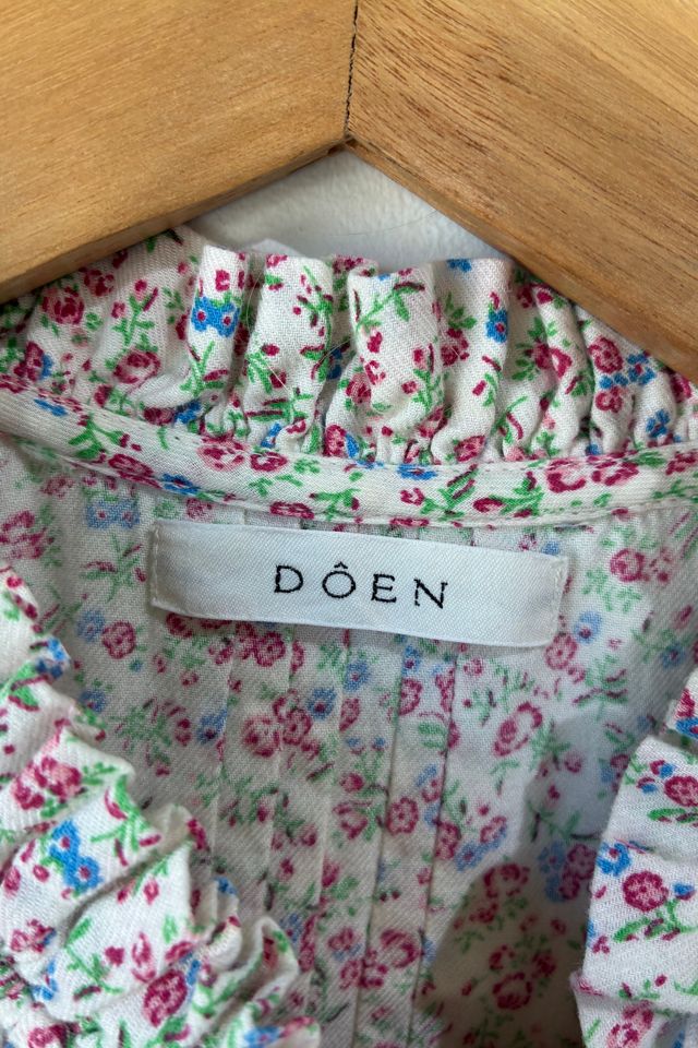 Doen Pink Floral Dress with Lace Bib Selected by The Curatorial Dept. #3