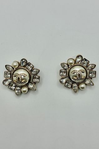 CHANEL Jeweled Starburst Earrings Selected by the Curatorial Dept.