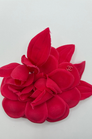 CHANEL Pink Camellia Brooch Selected by The Curatorial Dept.