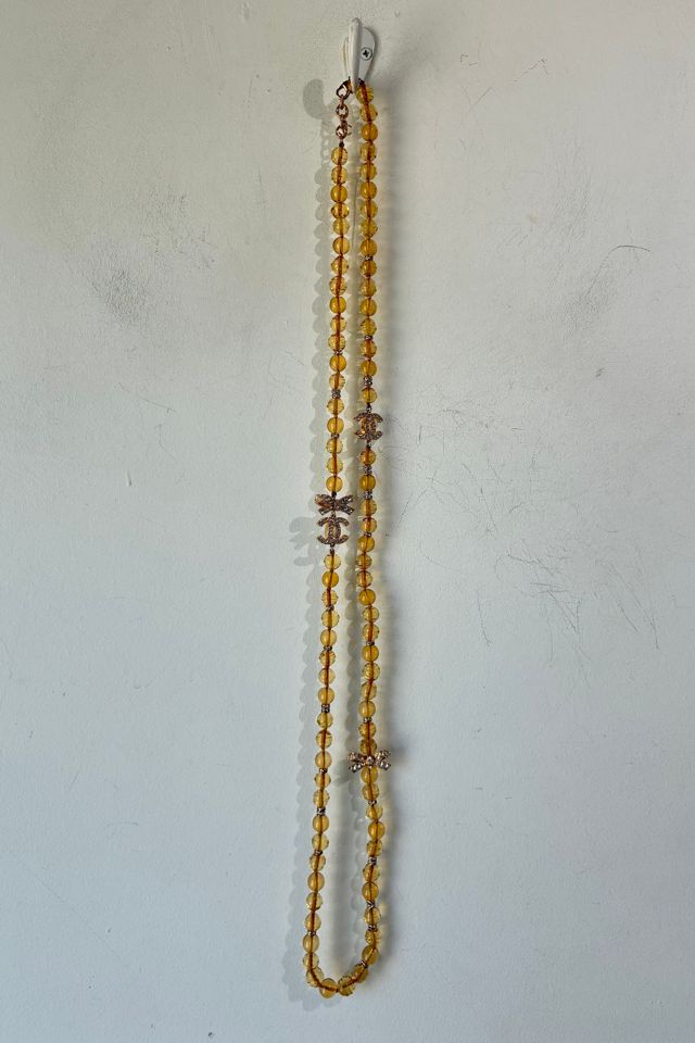 CHANEL Amber Beaded Necklace Selected by The Curatorial Dept. #1