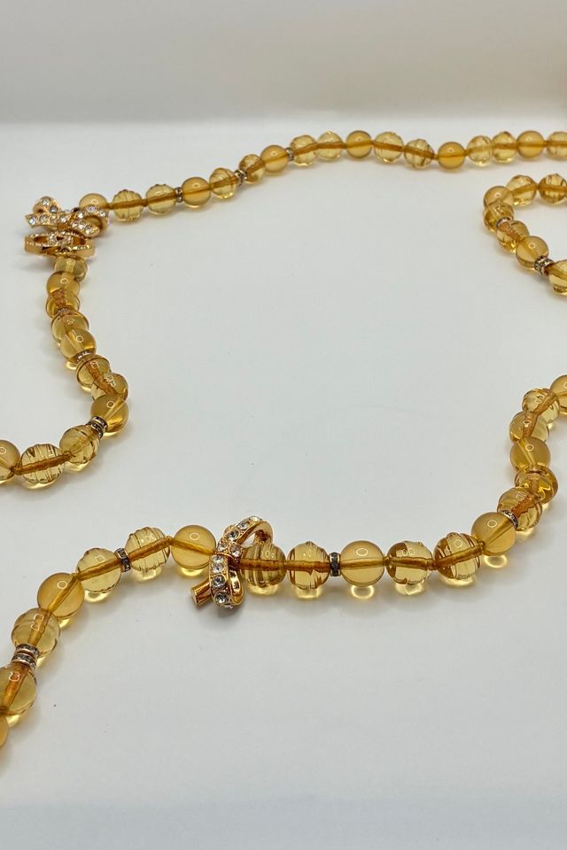 CHANEL Amber Beaded Necklace Selected by The Curatorial Dept. #2