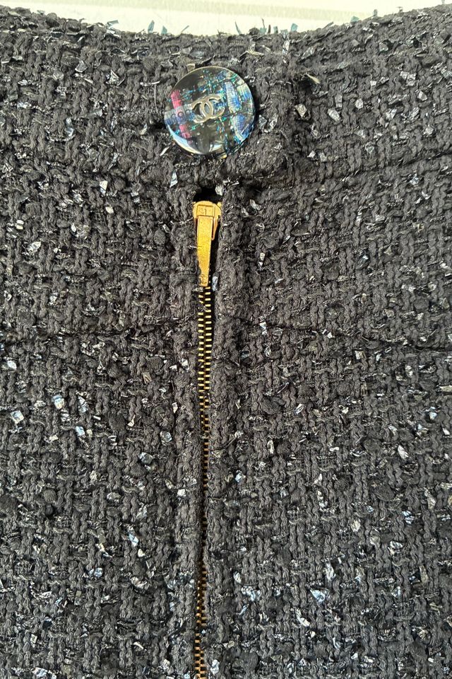 CHANEL Black Boucle Tweed Pants Selected by The Curatorial Dept #1