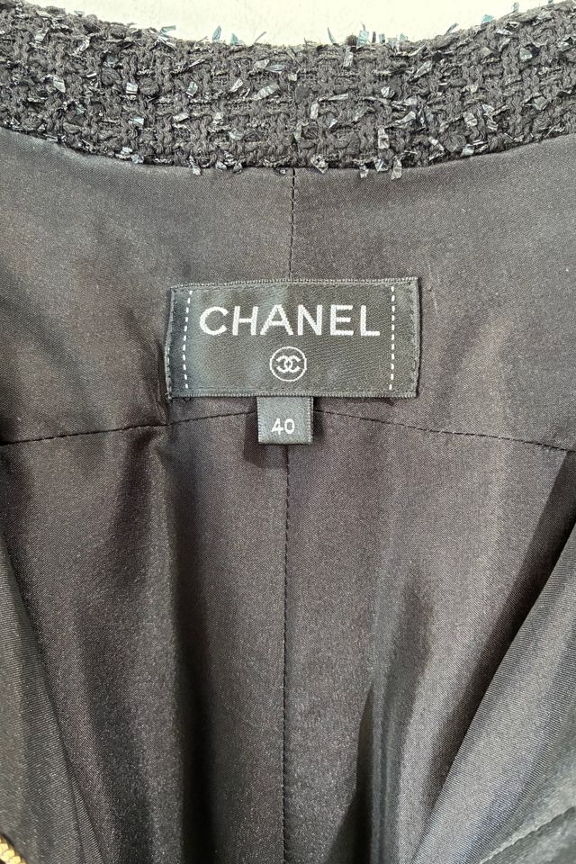 CHANEL Black Boucle Tweed Pants Selected by The Curatorial Dept #3