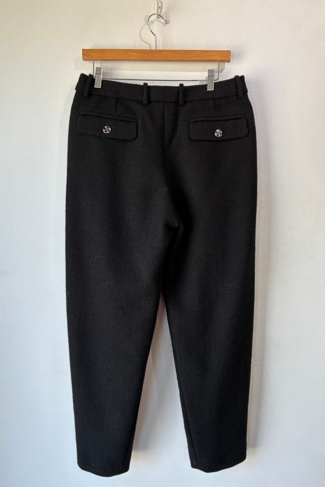 CHANEL Black Pleated Wool Trousers Selected by The Curatorial Dept, #2
