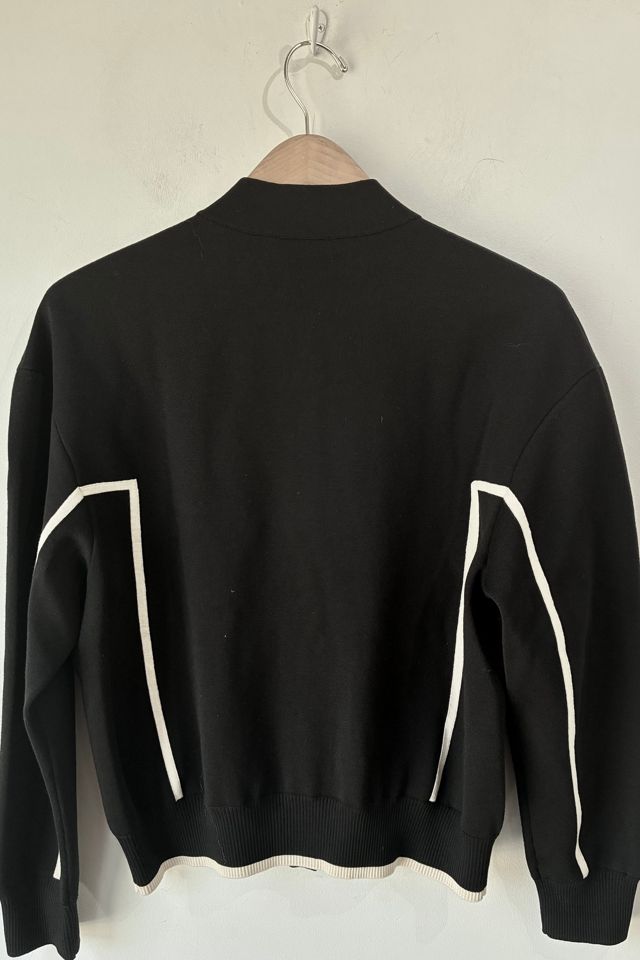 CHANEL Black Knit Bomber Jacket Selected by The Curatorial Dept. #2