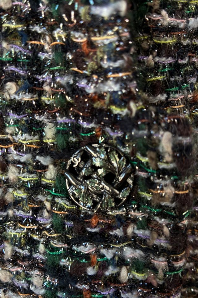 CHANEL Brown, Green, Gold Lesage Tweed Jacket Selected by The Curatorial Dept. #2