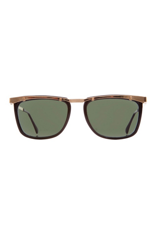 Женские солнцезащитные очки Sunglass Museum Vintage Francois Sunglasses, цвет: Чёрный — фото 1