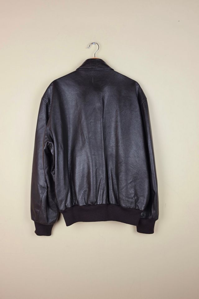 Vintage Classic Bomber Leather Jacket Selected By Igala Vintage #3