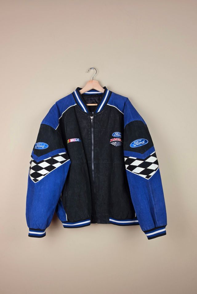 90s Vintage Ford Racing Leather Jacket Selected By Igala Vintage #1
