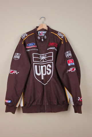 90s Vintage UPS NASCAR Racing Jacket Selected By Igala Vintage