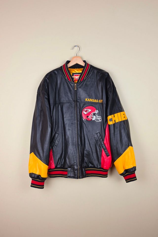 Vintage KANSAS City Chiefs NFL Leather Jacket Selected By Igala Vintage #1