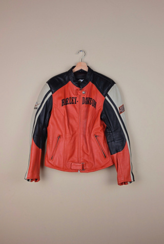 90s Vintage Harley Davidson Biker Leather Jacket Selected By Igala Vintage