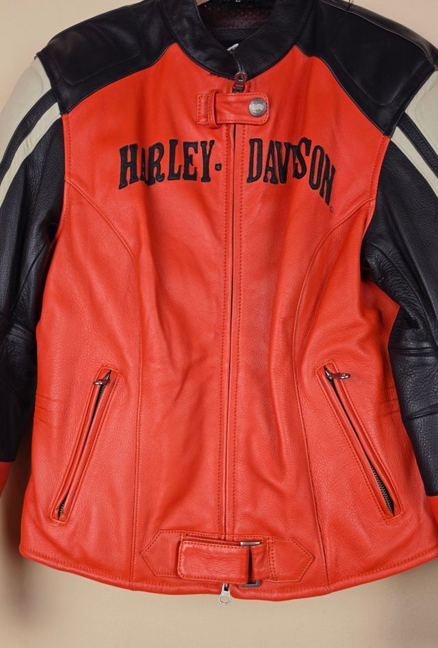 90s Vintage Harley Davidson Biker Leather Jacket Selected By Igala Vintage #2