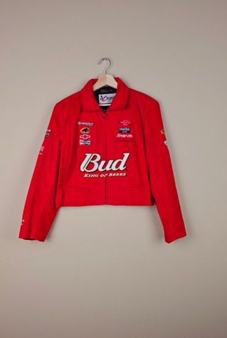 Vintage Chase Authentics Budweiser Cropped Jacket Selected By Igala Vintage