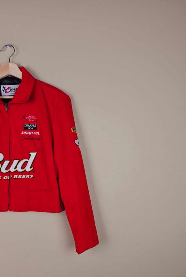 Vintage Chase Authentics Budweiser Cropped Jacket Selected By Igala Vintage #1