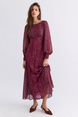 See You Again Printed Midi Dress