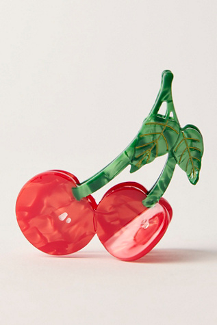 Женские аксессуары для волос Free People Cherries Hair Claw Clip, цвет: Красный