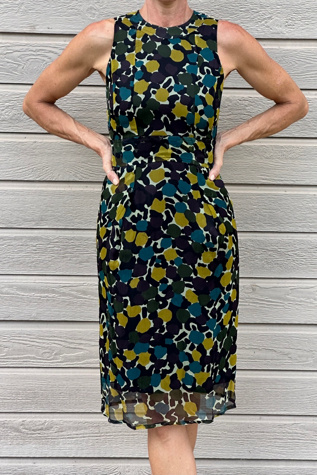 Burberry London Fitted Silk Printed Dress Selected by Picky Jane