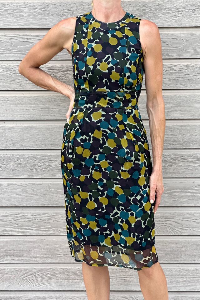 Burberry London Fitted Silk Printed Dress Selected by Picky Jane #1