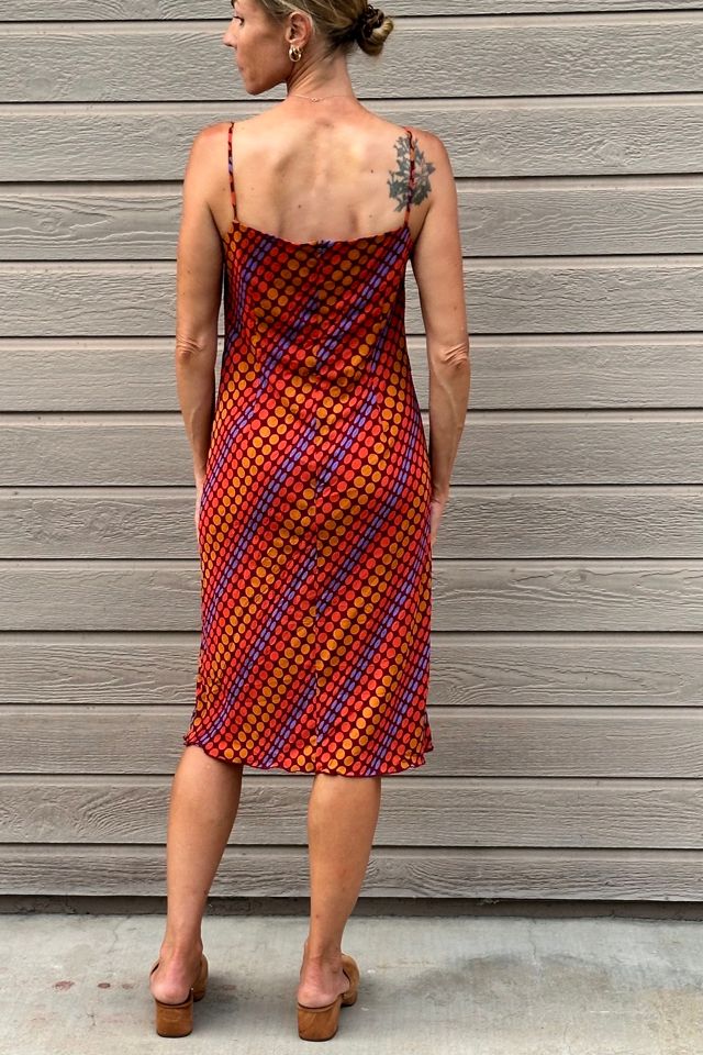Slinky Graphic Y2K Dotted Strappy Slip Dress Selected by Picky Jane #2