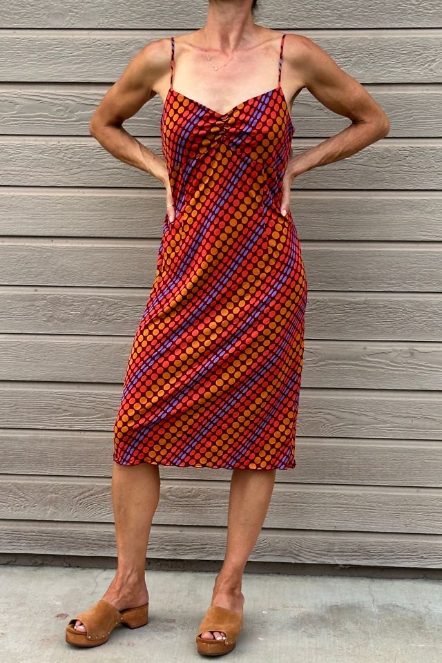 Slinky Graphic Y2K Dotted Strappy Slip Dress Selected by Picky Jane #3