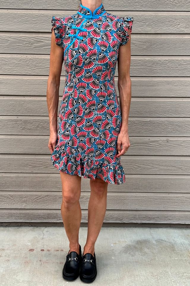 Graphic Kimono Printed Asymmetrical Mini Dress Selected by Picky Jane #2