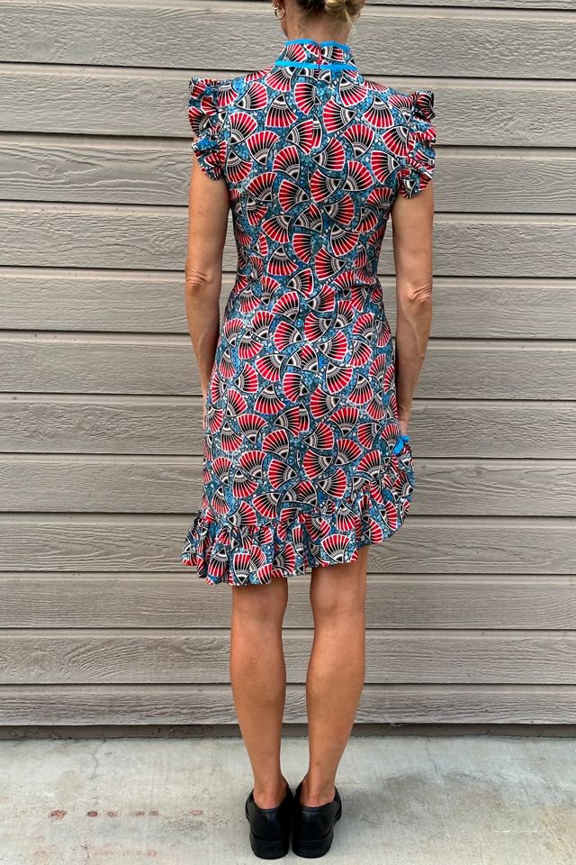 Graphic Kimono Printed Asymmetrical Mini Dress Selected by Picky Jane #3