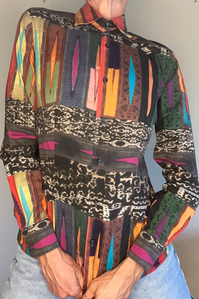 Etro Graphic Print Cotton Y2K Shirt Selected by Picky Jane #1