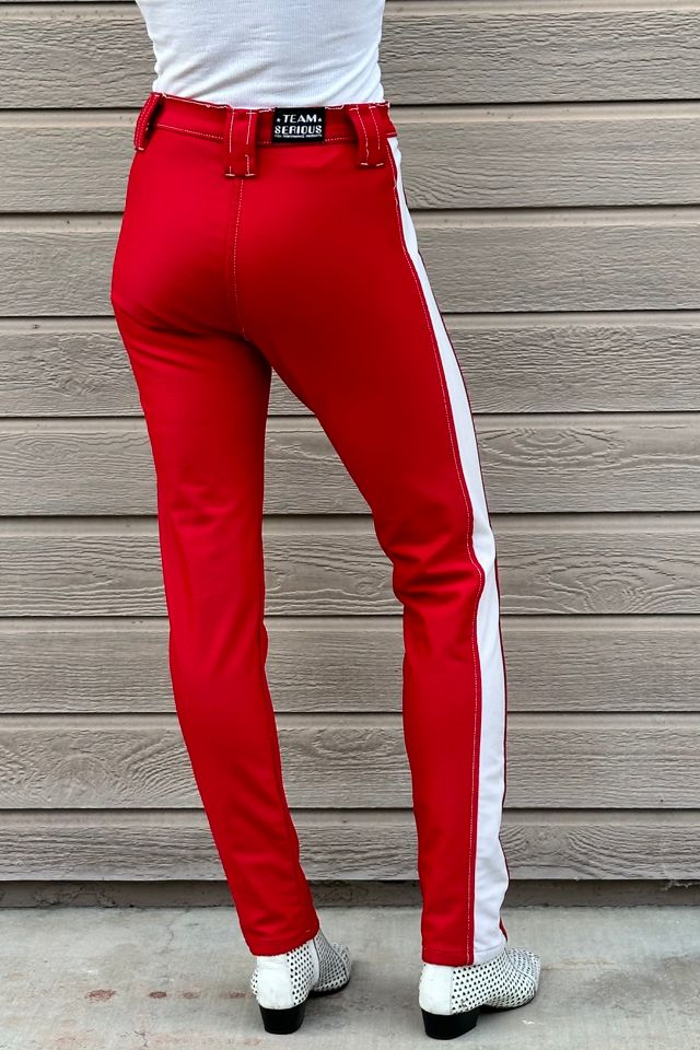 Vintage1990s  Red Team Serious Moto Zipper Pants #3