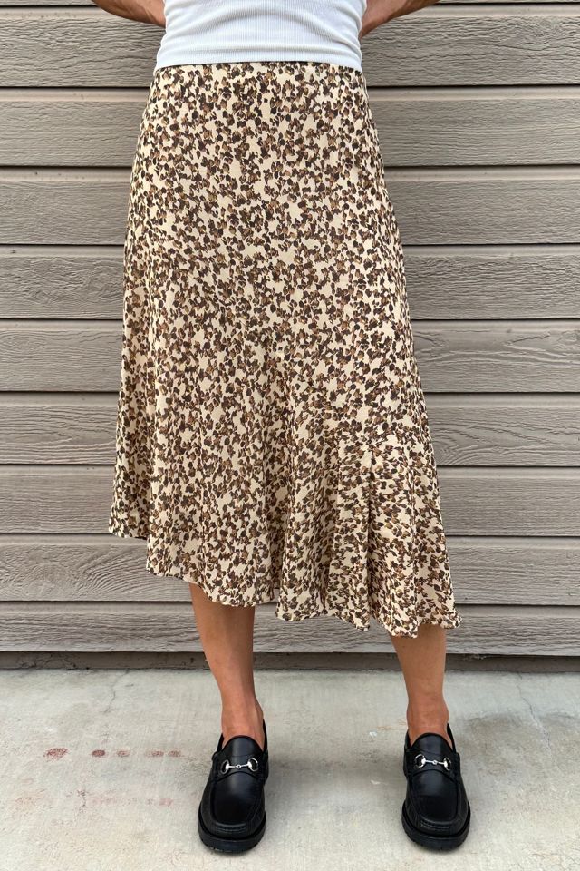 Chiffon Animal Print Asymmetrical Hi Low Midi Skirt Selected by Picky Jane #3