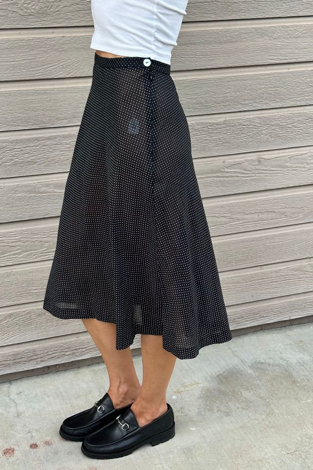Semi Sheer Cotton Polka Dot Aline Skirt Selected by Picky Jane #1