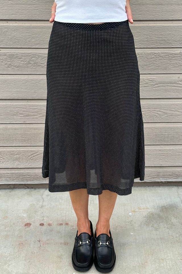 Semi Sheer Cotton Polka Dot Aline Skirt Selected by Picky Jane #2