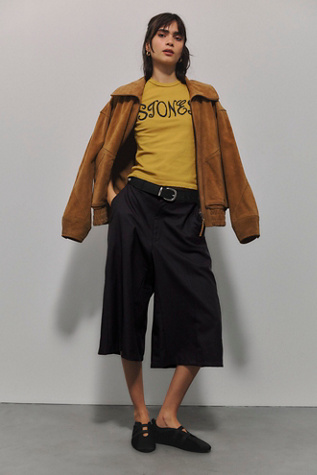 Havre Studio Wide-Leg Bermuda Shorts by Free People