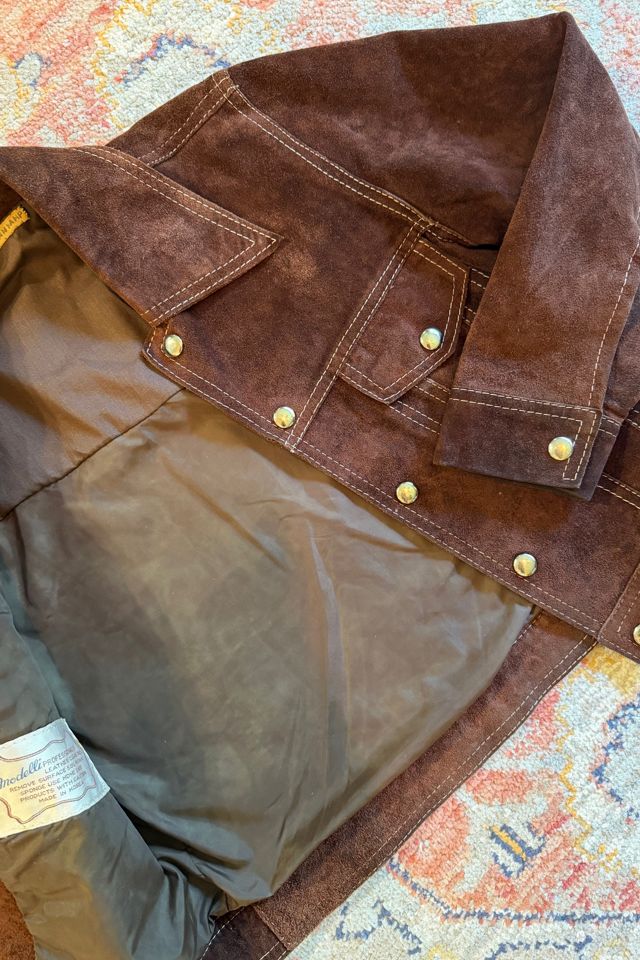 1970s Boho Brown Suede Jacket Selected by Two Vintage Twins #3