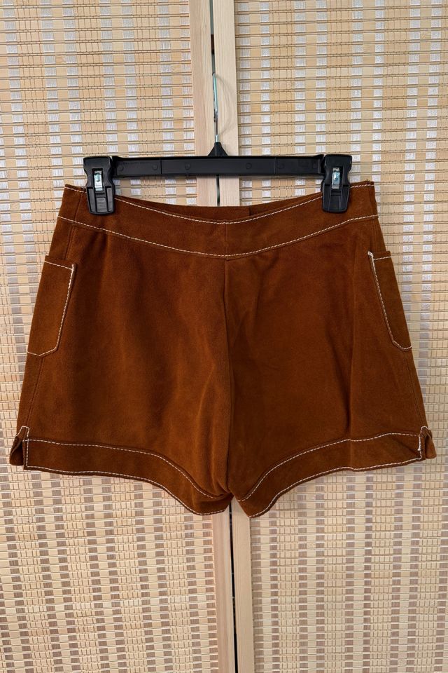 1970s Boho Brown Suede Shorts Selected by Two Vintage Twins #3