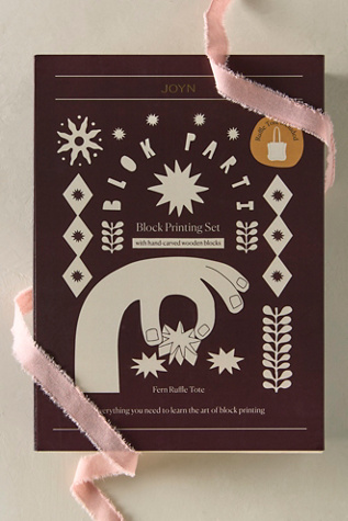 Fern Ruffle Bag Block Printing Set